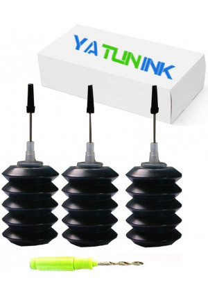 YATUNINK Refill Ink Refill Kit 30ml Replacement for Canon PG-245XL Cl-246XL Refill Ink Kit Work with PIXMA MG2520 MG2920 MG2922 MG2924 MG2420 MG2522 MG2525 MG3020 MG2555 MX490 MX492 Printer(3x30ML BK)