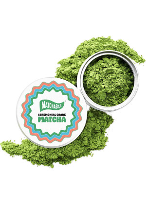 MatchaBar Ceremonial Grade  Matcha Green Tea Powder | Antioxidants, Energy, and Amino Acids | Premium, First Harvest from Kagoshima, Japan | 30g Tin = 15 Servings
