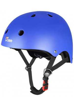 JBM Skateboard Helmet CPSC ASTM Certified Impact Resistance Ventilation for Multi-Sports Cycling Skateboarding Scooter Roller Skate Inline Skating Longboard