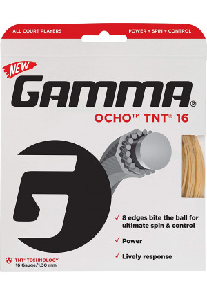 Gamma Ocho TNT Tennis String Natural ()