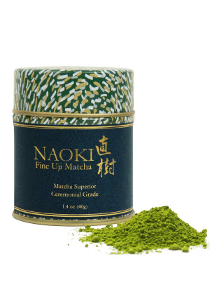 Naoki Matcha (Superior Ceremonial Blend, 40g / 1.4oz ) - Authentic Japanese Matcha Green Tea Powder Ceremonial Grade  from Uji, Kyoto