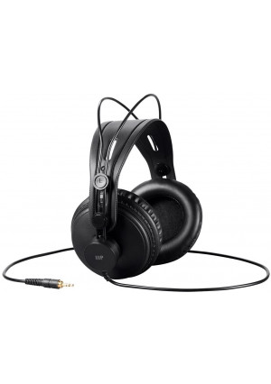 Monoprice Modern Retro Over Ear Headphones with Ultra-Comfortable Ear Pads Perfect for Mobile Devices, HiFi, and Audio/Video Production
