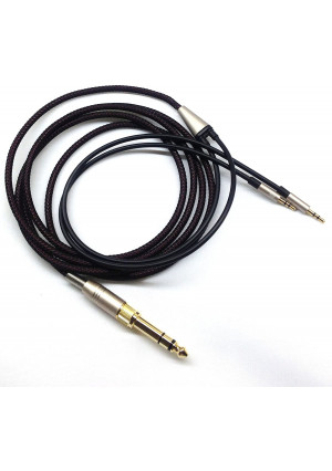 NEW NEOMUSICIA Replacement Cable Compatible with Hifiman HE400S, HE-400I, HE-400i2.5mm plug Version, HE560, HE-350, HE1000, HE1000 V2 Headphone 3.5mm / 6.35mm to Dual 2.5mm Jack Male Cord 3meter/9ft
