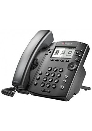 Polycom VVX 301 Corded Business Media Phone System - 6 Line PoE - 2200-48300-025 - AC Adapter (Not Included)