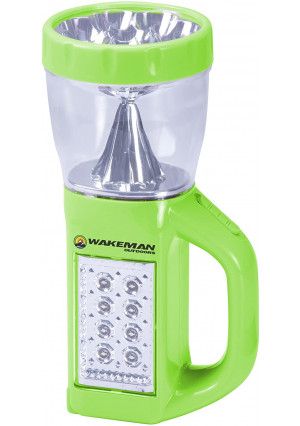 Wakeman 3 in 1 LED Lantern, Flashlight and Panel Light, Lightweight Camping Lantern Outdoors (for Camping Hiking Reading and Emergency) (Green), 75-CL1007, Neon Green