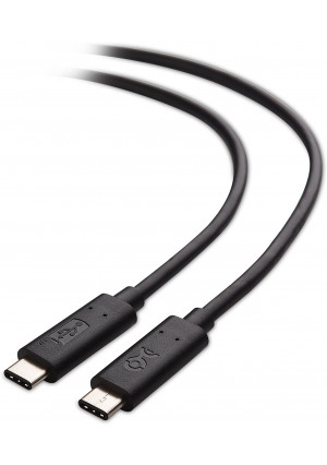 Cable Matters USB-IF Certified USB C to USB C Cable 100W Power Delivery in Black 3.3 Feet (USB 2.0 Speed, No Video Support)