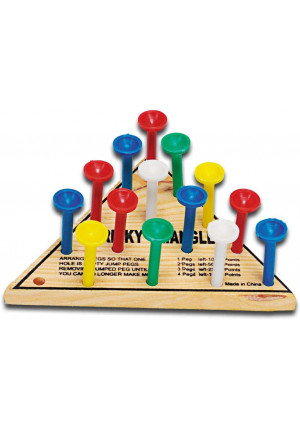 Kipp Brothers Pack of 12 Wooden Peg Games (Tricky Triangle)