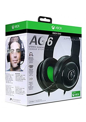 PDP Xbox One Afterglow AG 6 Wired Gaming Headset, 048-103-NA-BK