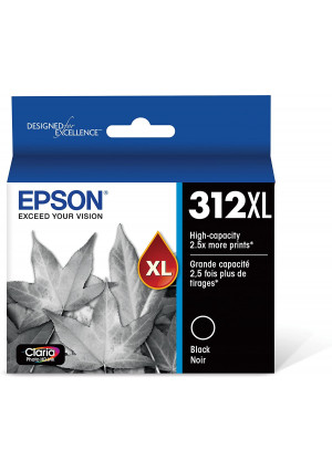 Epson T312XL120 Claria Photo HD Black High Capacity Cartridge Ink