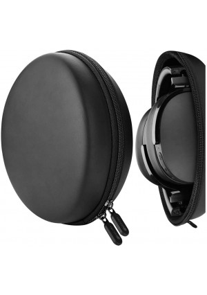 Geekria UltraShell Headphone Case for Skullcandy Crusher Wireless, Hesh 3, Crusher 360 Headphones, Replacement Protective Hard Shell Travel Carrying Bag with Room for Accessories (Black Pu)