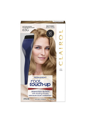 Clairol Root Touch-Up Permanent Hair Color Creme, 6.5G Lightest Golden Brown, 1 Count