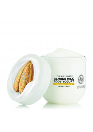The Body Shop Almond Milk Body Yogurt, 48hr Moisturizer, for Sensitive and Dry Skin, 100% Vegan,6.98 Fl.Oz