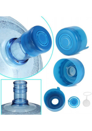 WINBOB 5PCS 55mm 3 and 5 Gallon Non-Spill Caps,Replacement Water Bottle Snap On Cap Anti Splash Peel 5 Piece...