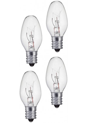 Night Light Clear Light Bulb (10 Lumens, 5 watts, 120 Volts) - Pack of 4