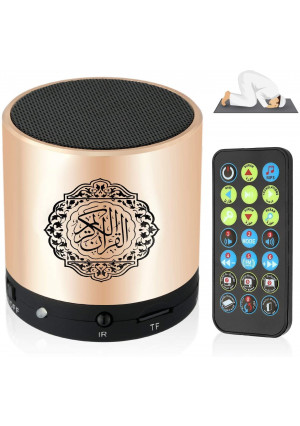 Siruiku Remote Control Speaker Portable Quran Speaker MP3 Player 8GB TF FM Quran Koran Translator USB Rechargeable Speaker