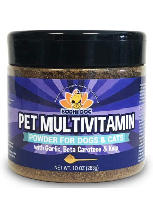 Pet Multivitamin Powder for Dogs and Cats | Minerals Vitamins Antioxidants and Enzymes for Skin Joint Hip Immune Heart and Brain