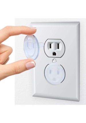 Skyla Homes - Clear Outlet Covers (36-Pack), Best Dielectric Plastic Plugs for Electrical Power Outlets - Baby Proofing Wall Socket Protectors, Child Proof Oulet Protector - Electricity Insulation