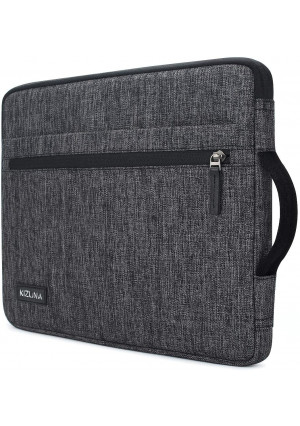kizuna 14 Inch Laptop Sleeve Case Water-Resistant Computer Carrying Bag Notebook Handbag for Lenovo Flex 14/14" HP EliteBook 840 G5/HP Pro 14 G3/Dell Latitude 7490 5490/15" Surface Laptop 3, Grey