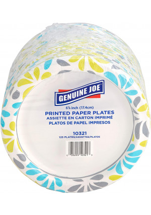 Genuine Joe Paper Plates, 7" (10321)