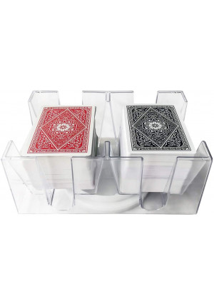 Yuanhe 6 Deck Revolving Rotating Canasta Playing Card Tray