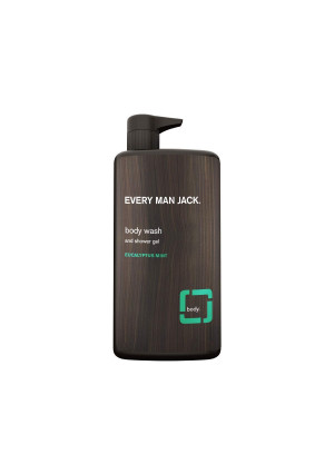 Every Man Jack Body Wash, Eucalyptus Mint, 33.8-Ounce