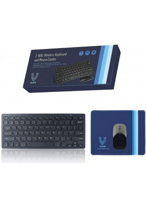 2.4GHz Wireless Keyboard and Mouse with Mouse-Pad-Great for Raspberry Pi