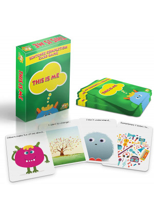 Cadily This is Me: Sentence Completion Therapy Games. Used As Social Skills Games. Counseling Games and School Games. Play Therapy Toys for Parents and Professionals to Teach Kids to Express Feelings