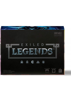 Exiled Legends Base Game - from The Creators of Unstable Unicorns - A Strategic Card Game for Teens and Adults, Black