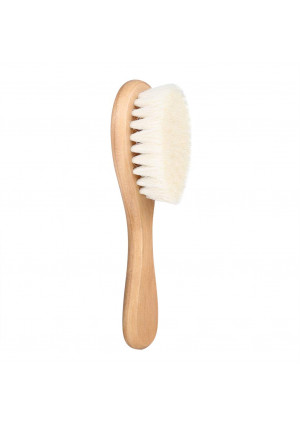 Baby Hair Brush Soft Toddler Natural Wood Hair Brush Baby Hair Comb for Baby Infant Head Massage Grooming Comb