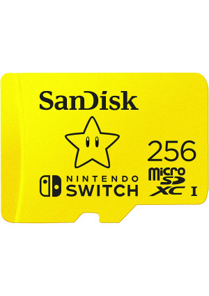 SanDisk 256GB MicroSDXC UHS-I Memory Card for Nintendo Switch - SDSQXAO-256G-GNCZN