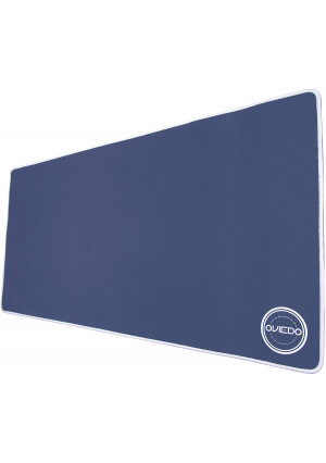 Oviedo Full Desk Mousepad  Huge Mouse Pad, Premium XXL Waterproof Non-Slip Rubber Base Desk Pad- Home and Office Laptop, Computer, Keyboard and Gaming Mouse Pad, 32x16 Inch - Blue
