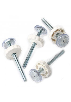 Pressure Mounted Baby Gates Threaded Spindle Rods,4Pcs Spindle Screw Mounted Bolts Kit for Stair Gates Dog Gate