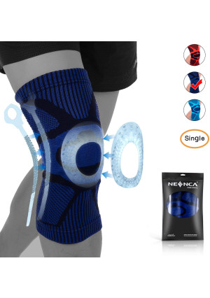 NEENCA Knee Brace,Knee Compression Sleeve Support with Patella Gel Pad and Side Spring Stabilizers,Medical Grade  Knee Protector for Running,Meniscus Tear,Arthritis,Joint Pain Relief,ACL,Injury Recovery