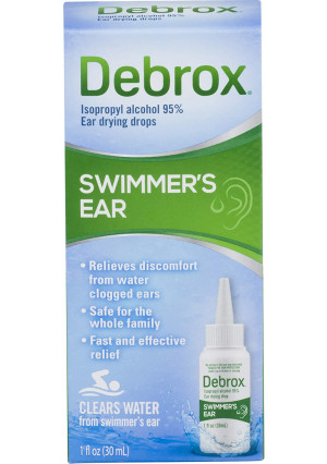 Debrox Swimmer's Ear Drying Drops, 1 oz, Clears Water from Swimmer's Ear