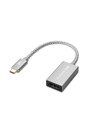 Cable Matters Aluminum USB C to HDMI Adapter in Space Gray for Surface Pro 7 and More - Support 4K 60Hz and HDR
