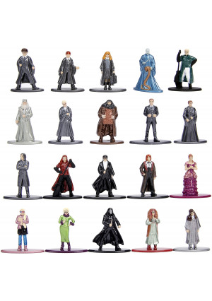 Jada Toys Nano Metalfigs Harry Potter 20 Pack Wave 3 Die-Cast Figures, 1.65" Scale Collectible Figurine 100% Metal, Multi