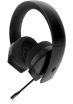 Alienware Stereo PC Gaming Headset AW310H: 50mm Hi-Res Drivers - Sports Fabric Memory Foam Earpads - Works with PS4, Xbox One and Switch via 3.5mm Jack