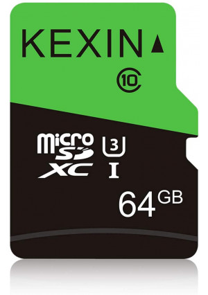 KEXIN Micro SD Card 64 GB MicroSDXC UHS-I Memory Card Class 10 64 GB TF Card High Speed Micro Memory Card, C10, U3