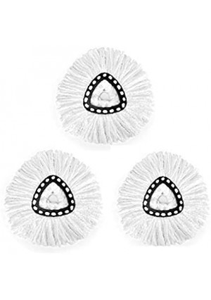 3 Pack Replacement Mop Head Spin Mop Refill,Microfiber Easy Cleaning Mop Head Replacement