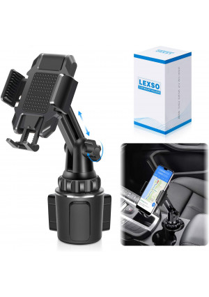 Car Cup Holder Phone Mount,Cup Holder Cradle Car Mount for Cell Phone Universal Adjustable iPhone Xs Max/X/11/8/7 Plus/Samsung Galaxy S10/S9/S8 Note 9 Nexus Sony/HTC/Huawei/LG [2020 Upgraded]