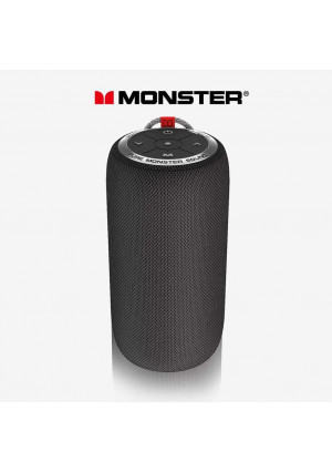 Bluetooth Speaker, Monster S310 Portable Bluetooth Speaker 5.0 with TWS Pairing Deliver Rich Bass,Dynamic Stereo Sound, Built-in Mic for Clear Call,Wireless Speaker for Home or Outdoor Use, Black