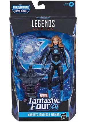 Marvel Legends Series Fantastic Four 6" Collectible Action Figure Marvel's Invisible Woman Toy, 1 Accessory, 1 Build-A-Figure Part