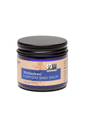 Motherlove Everyday Baby Balm (2 oz.) Moisturizing Plant-Based, All Natural Herbal Salve for Baby's Delicate Skin, Infused with Soothing Chamomile, Great for All Ages