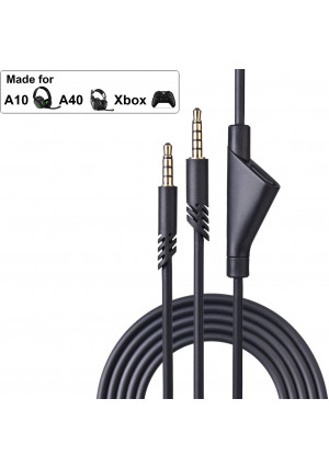 Replacement 2.0M Astro A40TR Inline Mute Cable Cord with Mute Function Also Works with A40/A10 Gaming Headsets Xbox one ps4 Controller Gozahad