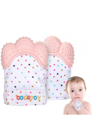 Baby Teething Mittens, Soothing Pain, for 0-6 Months Baby