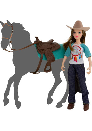 Breyer Freedom Series (Classics) Natalie Cowgirl Doll | 5 Piece Doll and Accessory Set | 1:12 Scale | Model #62025