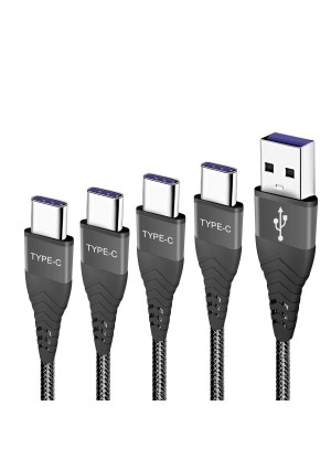 USB C Charger Cable 1FT 3FT 6FT 10FT Cord for Google Pixel 4 3A 3 2 XL 4XL 3XL 2XL Pixel3,Samsung Galaxy S10 S10E S10+ 5G S20 Plus Ultra,LG V40 V35 V50 V60 Thinq K51,3A Fast Charge Charging Power Wire