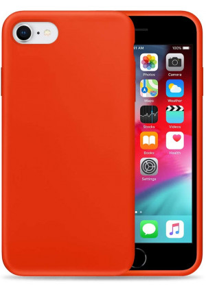Liquid Silicone Phone Case for Apple iPhone 6/6S Plus/Full Body Protection/Shockproof/Gel Rubber/Cover Case Drop Protection Orange