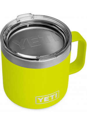 YETI Rambler 14 oz Mug, Stainless Steel, Vacuum Insulated with Standard Lid