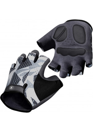 Mountain Bike Gloves for Men Women - Full-Palm Protection Cycling Gloves - Biking Gloves Fingerless Bicycle Gloves Men - Longwearing - Non-Slip Cycle Gloves Men